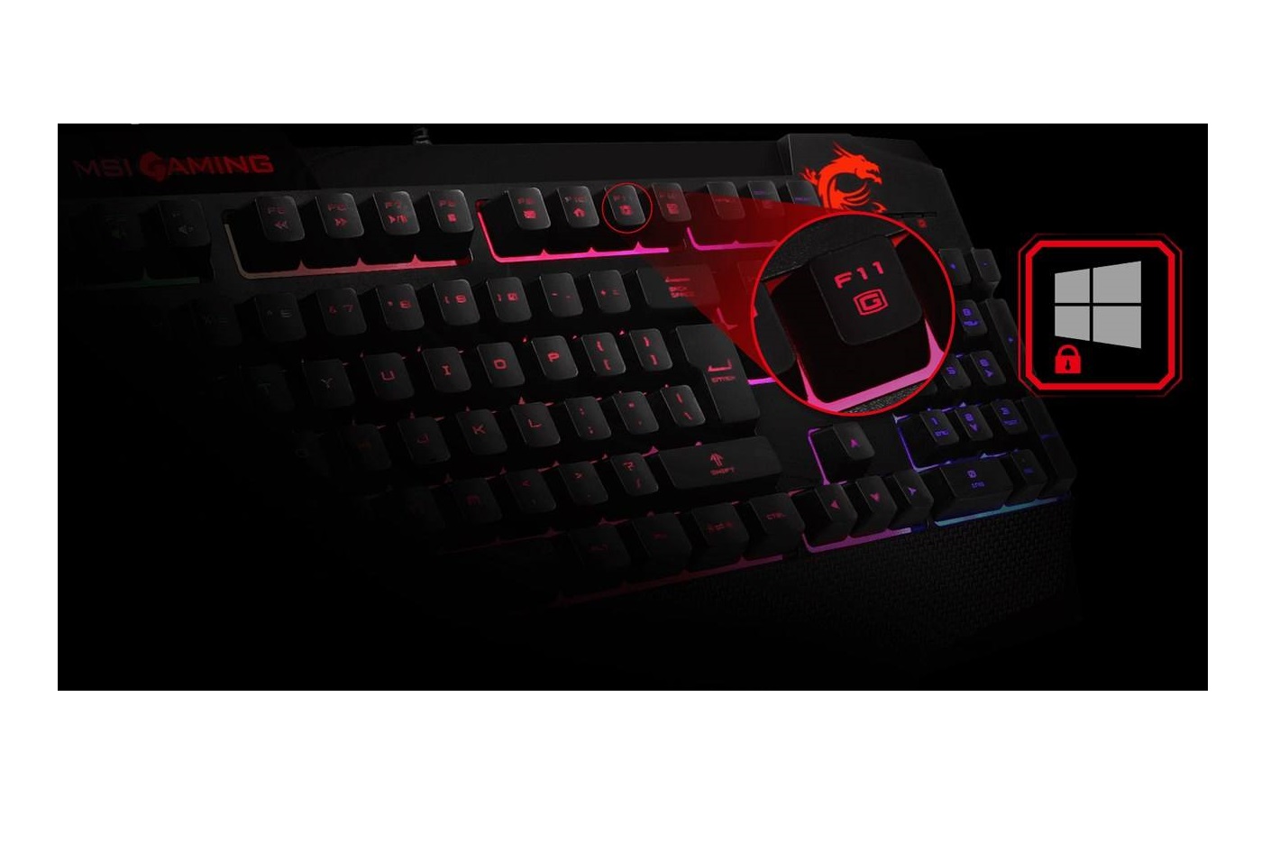 کیبورد MSI مدل GK 40