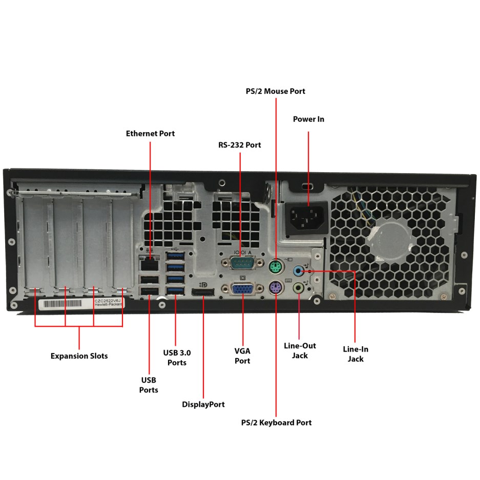 مشخصات پردازنده و رم کیس استوک اچ پی HP Compaq 8300 SFF