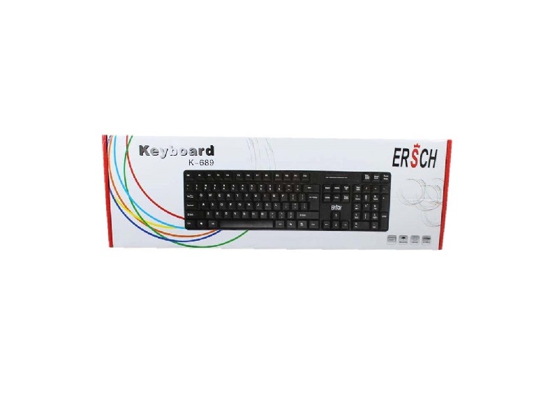  کیبورد سیم دار مدل ERSCH K-689