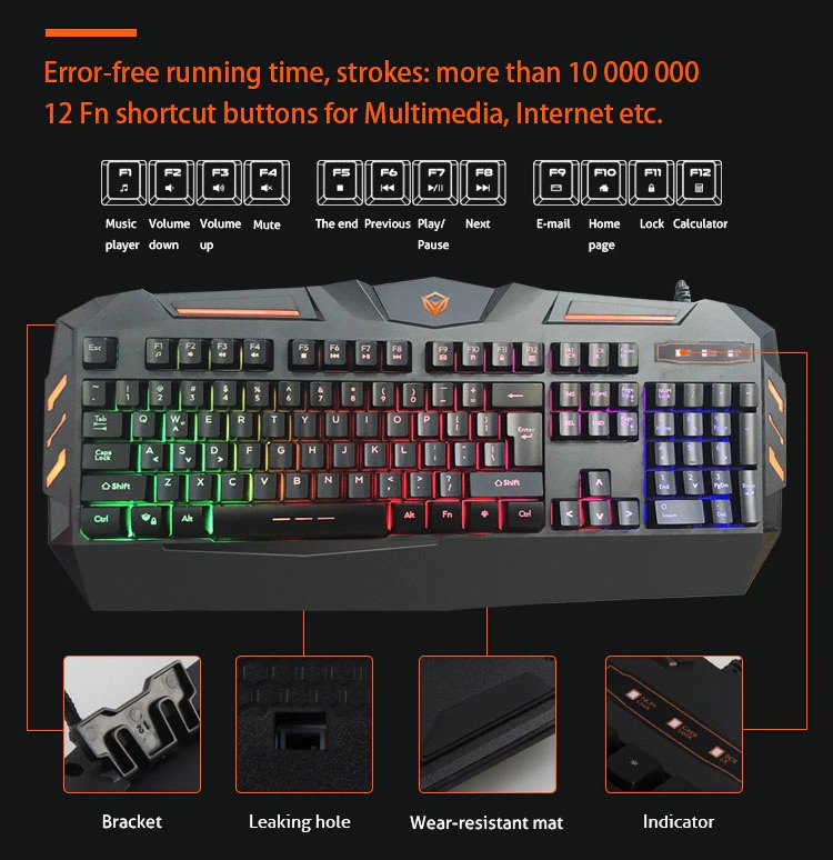 کیبورد گیمینگ میشن Meetion MT-C500 Gaming Keyboard