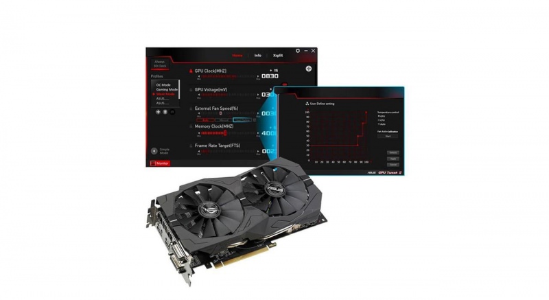 کارت گرافیک استوک ایسوس ASUS Radeon RX 570 ظرفیت 4 گیگابایت